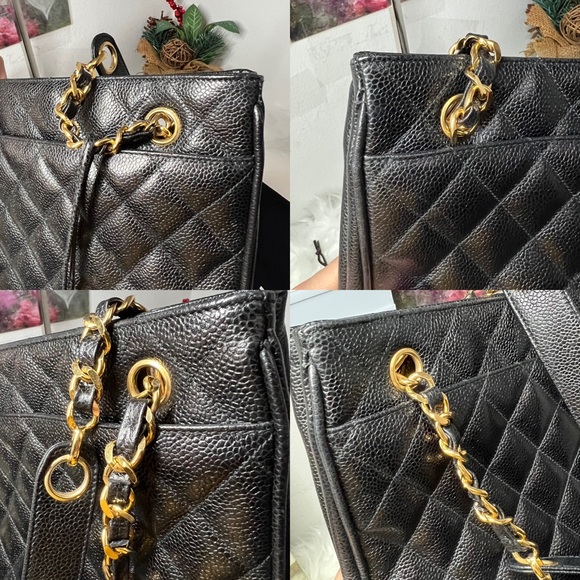 Authentic CHANEL Caviar chain black Tote - Picture 14 of 17